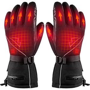 Heated Gloves for Men Women Rechargeable Electric Heated Waterproof Gloves